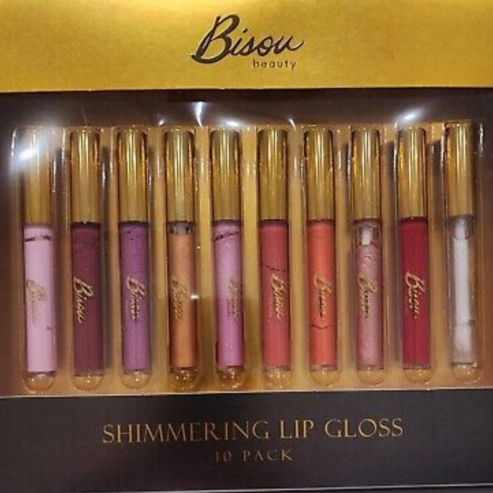 10 Bisou Beauty Colored Shimmering Lip gloss